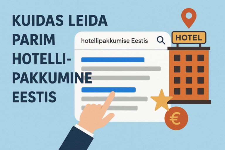 Kuidas leida parim hotellipakkumine Eestis